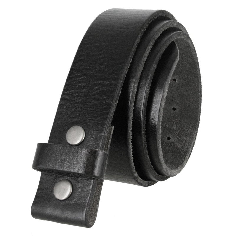 Belts.com 100% One-Piece Full Grain Leather Belt Strap with No Slot Hole 1-1/2"(38mm) Wide (Black, 36) - Image 1